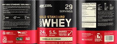Gold Standard 100% Whey Vanilla Ice Cream