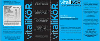 Photo of the VitaliKoR VitaliKoR Daily Maitenance label