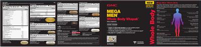 Photo of the GNC Mega Men Muscle Protein Synthesis label