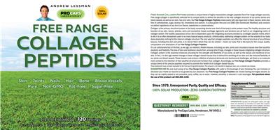 Photo of the ProCaps Laboratories Free Range Collagen Peptides label