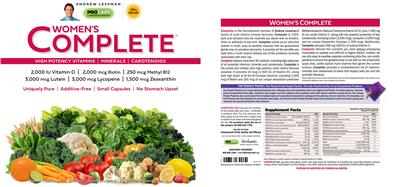 Photo of the ProCaps Laboratories Women's Complete label