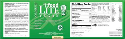 Photo of the XYMOGEN FITFood Lite Vegan Vanilla Delight label