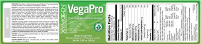 Photo of the XYMOGEN VegaPro label
