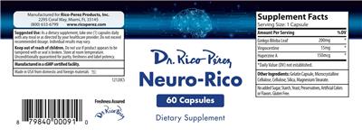 Photo of the Dr. Rico Perez Neuro-Rico label
