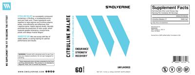 Photo of the Swolverine Citrulline Malate Unflavored label