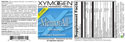 Photo of the XYMOGEN MemorAll label