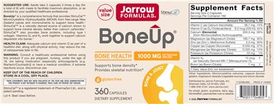 Photo of the Jarrow Formulas BoneUp label