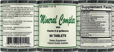 Photo of the Montiff Mineral Complex with Vitamin D & Ipriflavone label