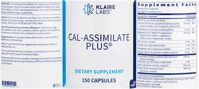 Photo of the Klaire Labs Cal-Assimilate Plus label