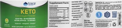 Photo of the Trace Minerals Keto Electrolyte Powder Lemon Lime label