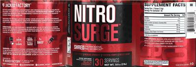 Photo of the Jacked Factory Nitrosurge Shred Black Cherry label