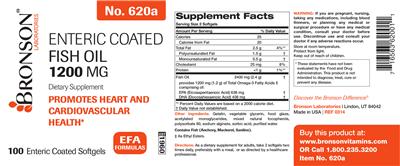 Enteric Coated Fish Oil 1200 mg