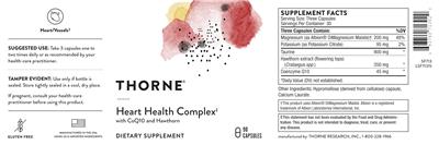 Product label for Heart Health Complex