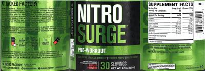 Photo of the Jacked Factory NitroSurge Pre-Workout Fruit Punch label