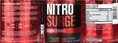 Photo of the Jacked Factory Nitrosurge Shred Orange Pineapple label