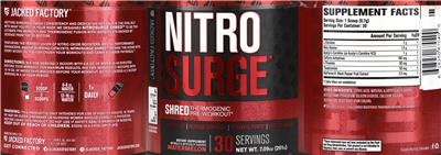 Photo of the Jacked Factory Nitrosurge Shred Watermelon label