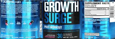 Photo of the Jacked Factory Growth Surge Post-Workout Swoleberry label
