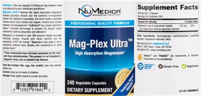 Photo of the NuMedica Mag-Plex Ultra label