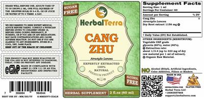 Cang Zhu Alcohol Free