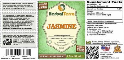 Photo of the Herbal Terra Jasmine Alcohol Free label