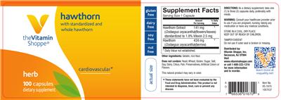 Photo of the The Vitamin Shoppe Hawthorn label