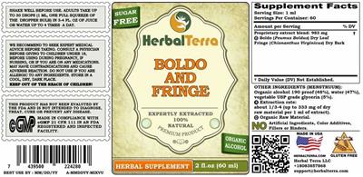 Photo of the Herbal Terra Boldo and Fringe Sugar Free label