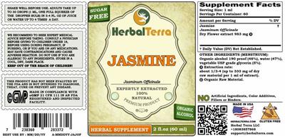 Photo of the Herbal Terra Jasmine label