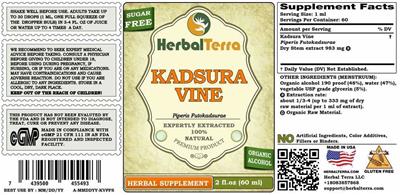 Photo of the Herbal Terra Kadsura Vine label
