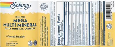 Mega Multi Mineral Iron-Free