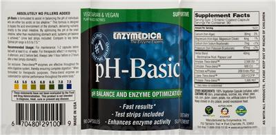 Photo of the Enzymedica pH-Basic label