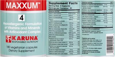 Photo of the Karuna Maxxum 4 label