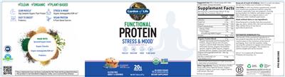 Label of Functional Protein Blueberry Muffin Flavor