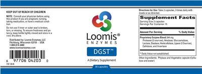 Photo of the Loomis Enzymes DGST label