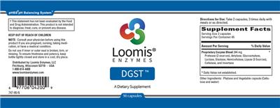 Photo of the Loomis Enzymes DGST label
