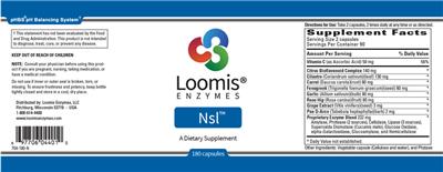 Photo of the Loomis Enzymes Nsl label