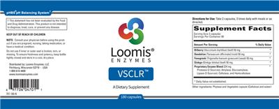 Photo of the Loomis Enzymes VSCLR label