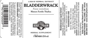 Photo of the Herb Pharm Bladderwrack label