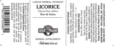 Photo of the Herb Pharm Licorice label
