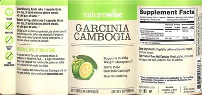 Photo of the NatureWise Garcinia Cambogia label