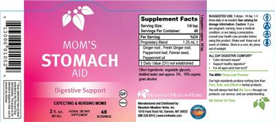 Photo of the Mountain Meadow Herbs Mom's Stomach Aid label
