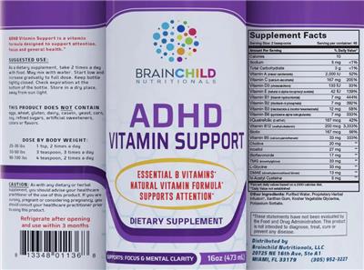 Product label image for ADHD Vitamin Support