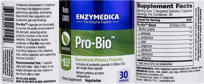 Label of Pro-Bio