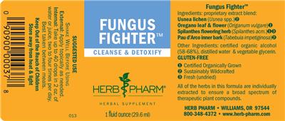 Photo of the Herb Pharm Fungus Fighter label