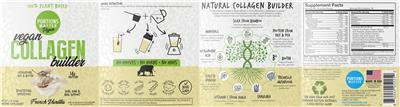 Photo of the Portions Master Vegan Vegan Collagen Builder French Vanilla label