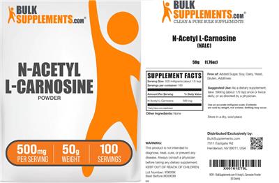 N-Acetyl L-Carnosine Powder 500 mg