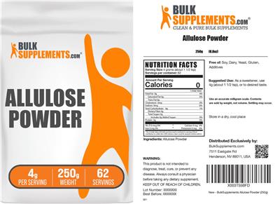 Product label image for Allulose Powder 4 g