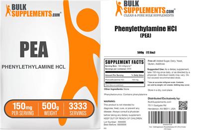 Photo of the BulkSupplements.com PEA 150 mg label