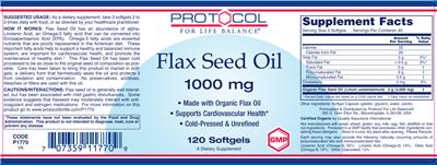 Flax Seed Oil 1000 mg