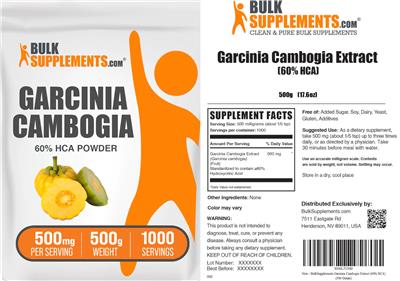 Garcinia Cambogia Extract (60% HCA) (Label) | Dietary Supplement