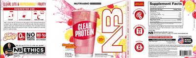 Clear Protein Strawberry Lemonade